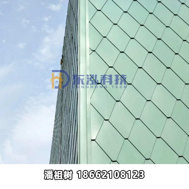 0.8mm厚平锁扣板 平锁扣屋面板 酒店穹顶金属屋面装饰用铝镁锰锁扣板