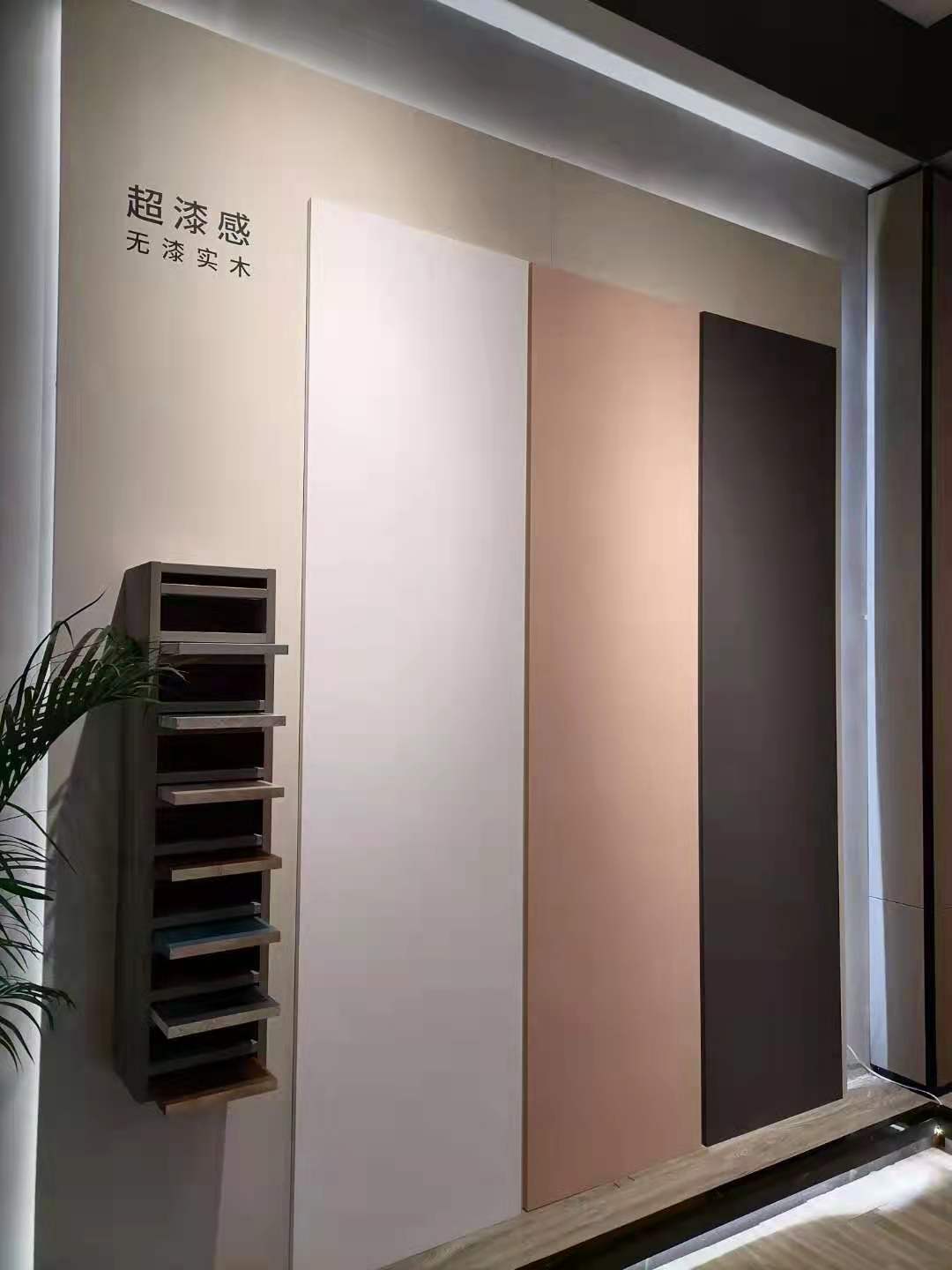 工程单门柜墙一体同色配套定制-郑州航美板材纯实木板材工厂图片