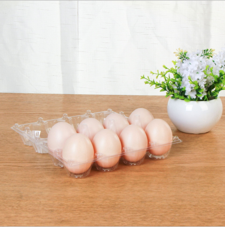 东莞8枚pvc鸡蛋托价格 鸡蛋包装鸡蛋盘厂家 塑料七彩山鸡蛋托报价