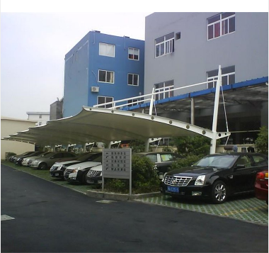 上海膜结构停车棚定制厂家安装 膜结构汽车停车棚图片