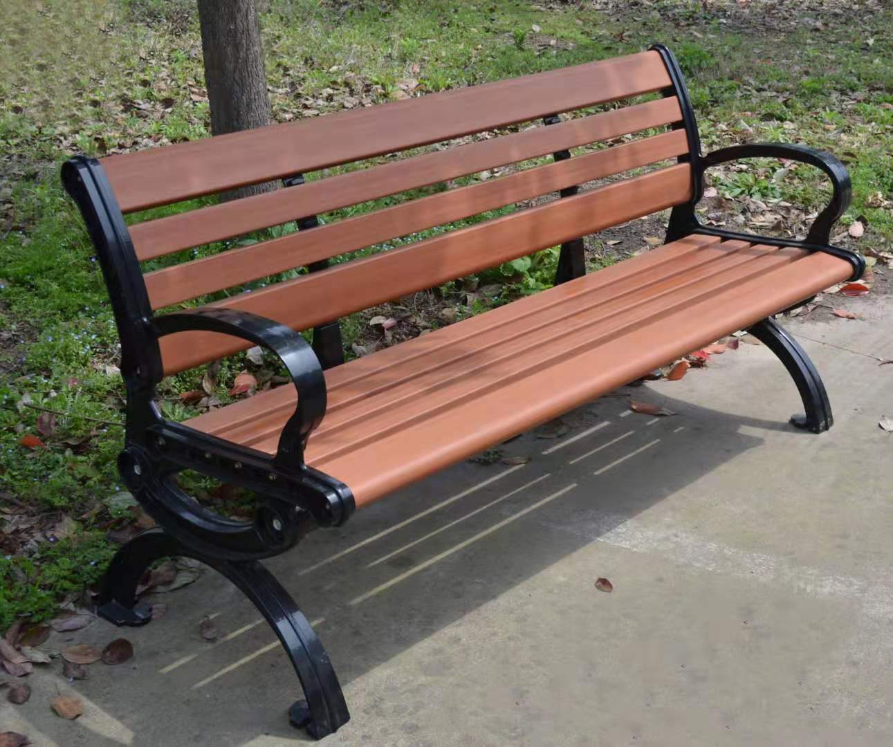 兰州塑木休闲椅-广场坐椅-公园椅批发