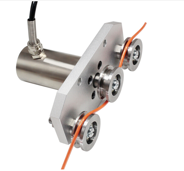 三滑轮张力传感器WY-ZHL18不锈钢导轮加铝座安装板测量精度高图片