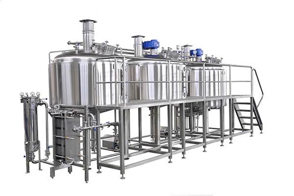 山东豪鲁500L发酵鲜啤酿造设备