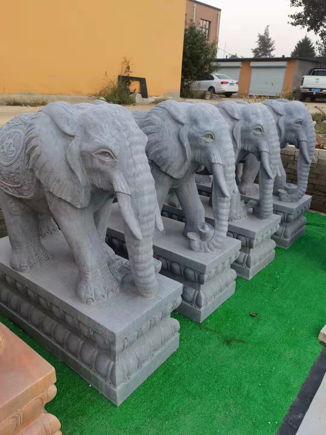 保定市大象雕塑厂家大象雕塑  石雕大象