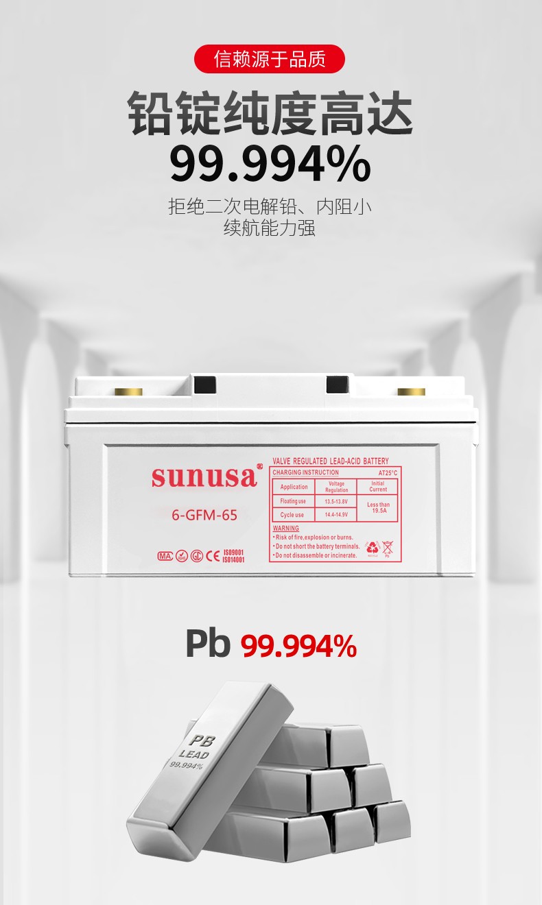 哈尔滨市SUNUSA免维护蓄电池65AH厂家SUNUSA免维护蓄电池65AH