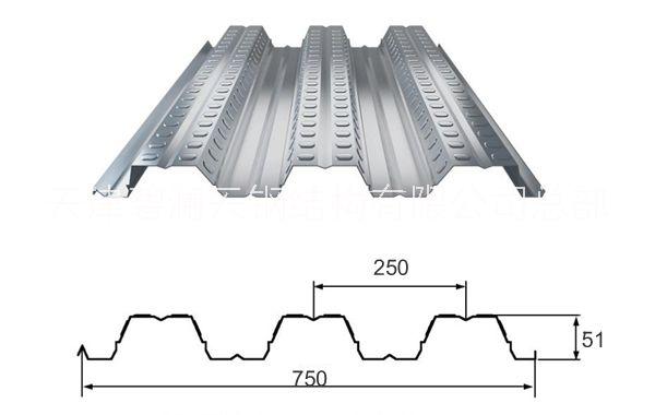 碧澜天生产供应高强度防火耐腐蚀 YX51-253-760楼承板压型钢板图片