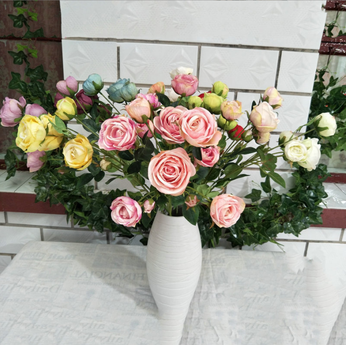 天津市北京欧式玫瑰花仿真花厂家