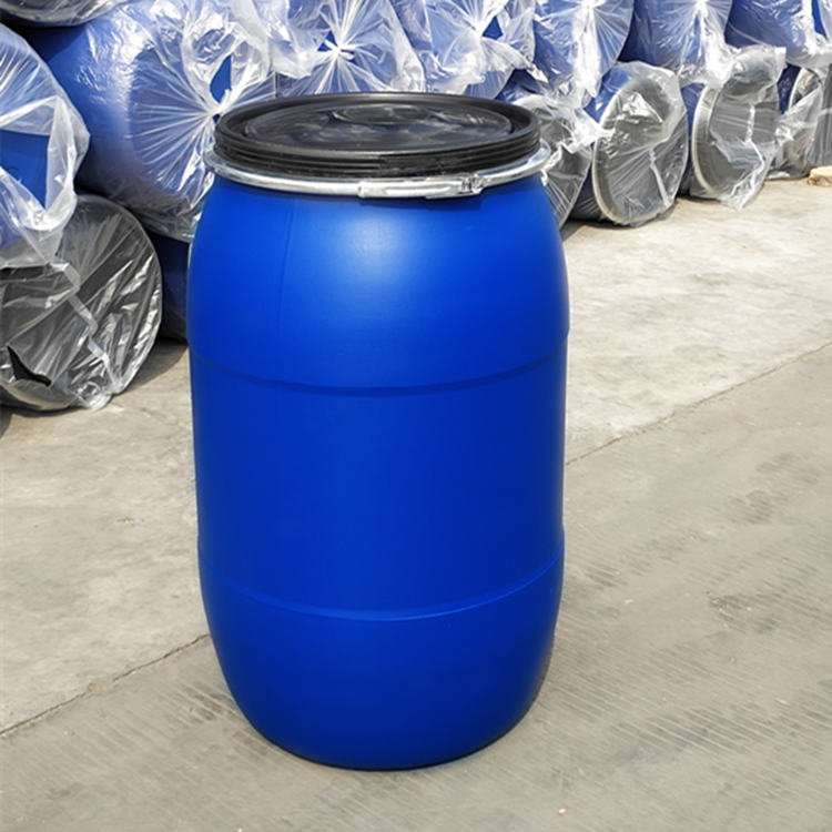 200L法兰桶200公斤塑料桶蓝色大口圆桶图片