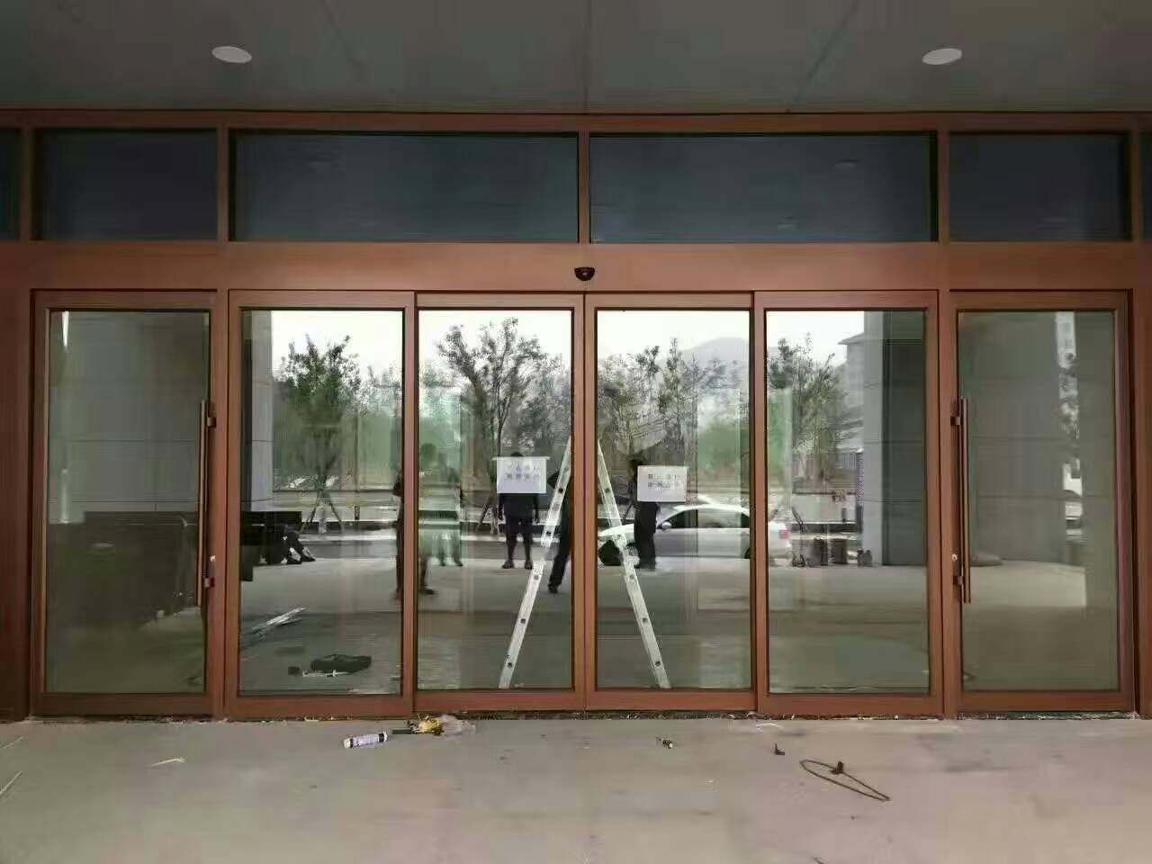 天津市河北区安装玻璃门安装自动感应门步厂家