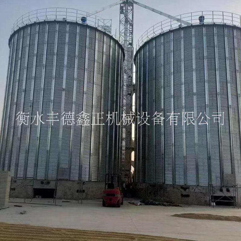 小麦储藏钢板仓 镀锌保温风干储粮仓 200吨500吨
