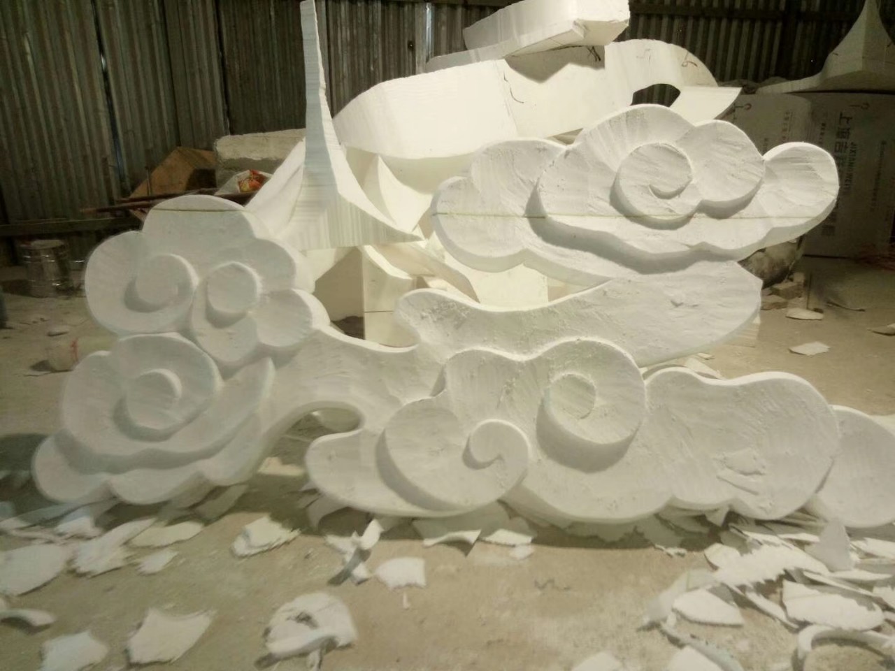 泡沫道具道具花朵 厂家专业制作 泡沫雕塑景观花朵 泡沫道具