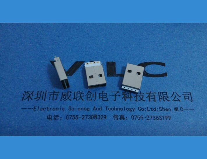 焊线式AM 双面插USB公头批发