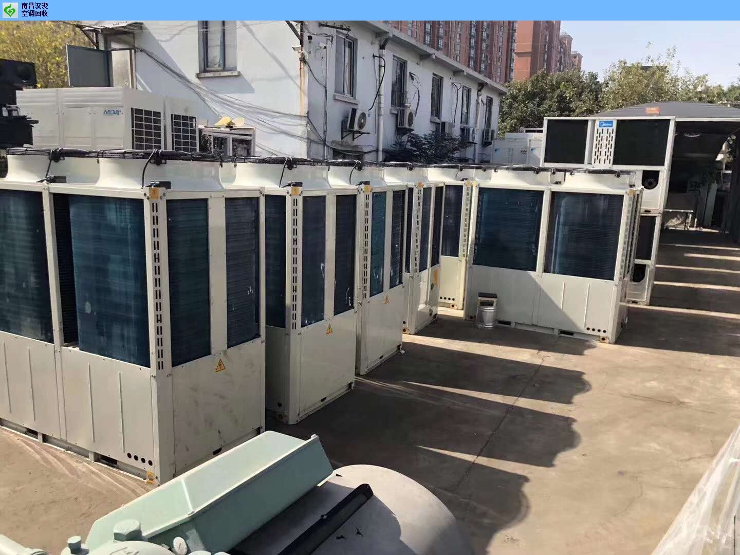 广州中央空调回收服务商 回收各种大型中央空调 湘祁物资回收图片