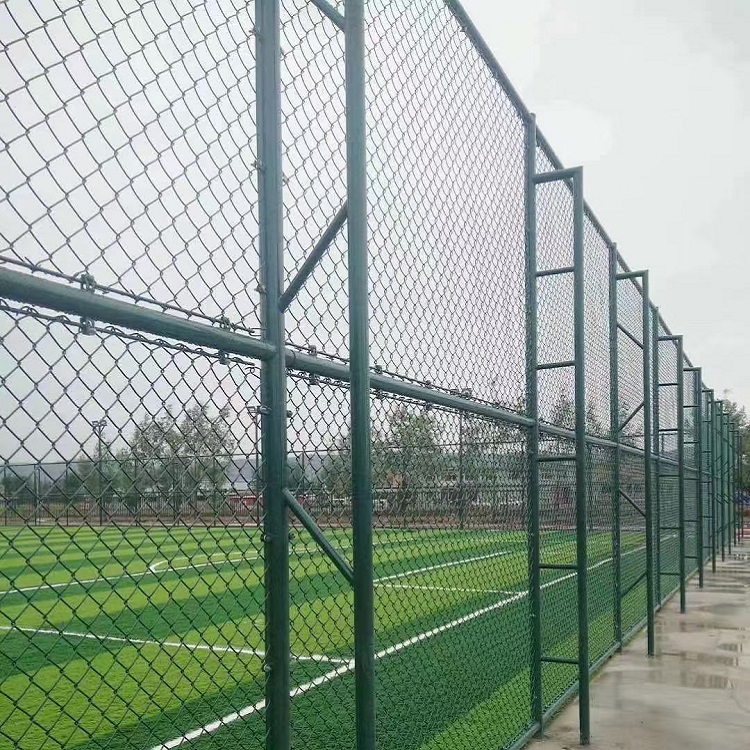 篮球场围网隔离铁丝网围栏网体育球场护栏网菱形勾花网足球场围栏 体育场护栏