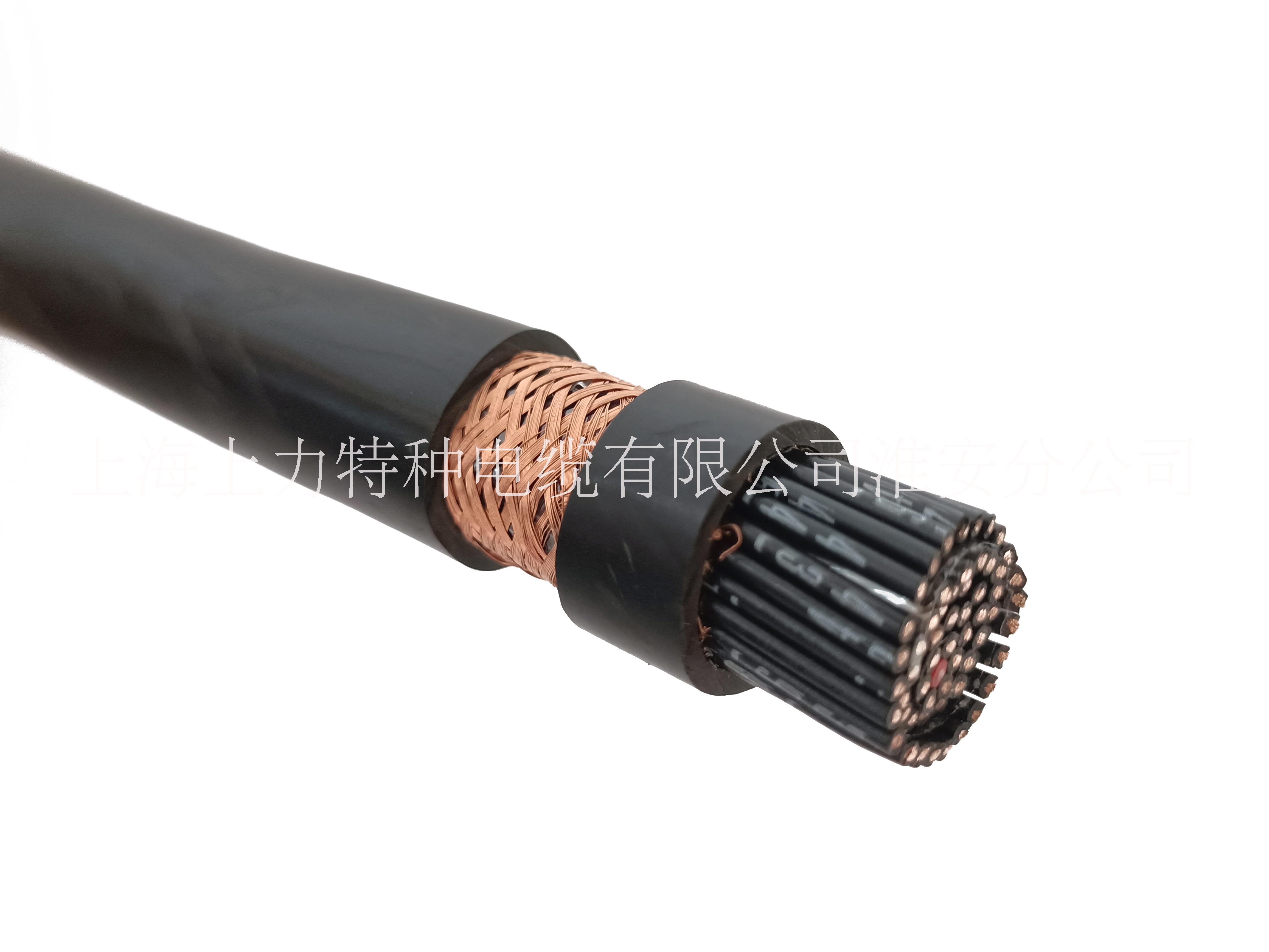 MKVVRP 电缆黑色 7X1.5mm2 屏蔽 线芯颜色：4黑，3白图片