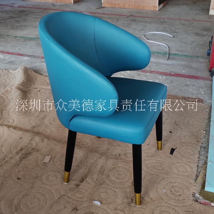 时尚扶手椅定制工厂,西高端餐椅订做,颜色皮革可选,深圳市众美德餐厅家具椅子厂家图片