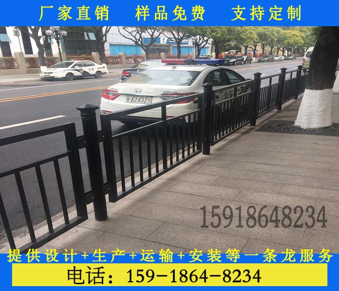 江门城市道路交通马路中央围栏安全市政锌钢隔离栏杆