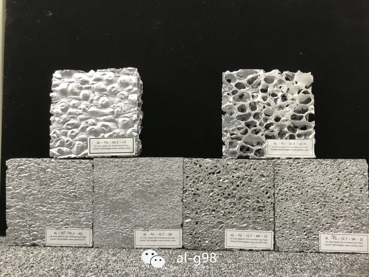 火山石结构金属铝板发泡板图片